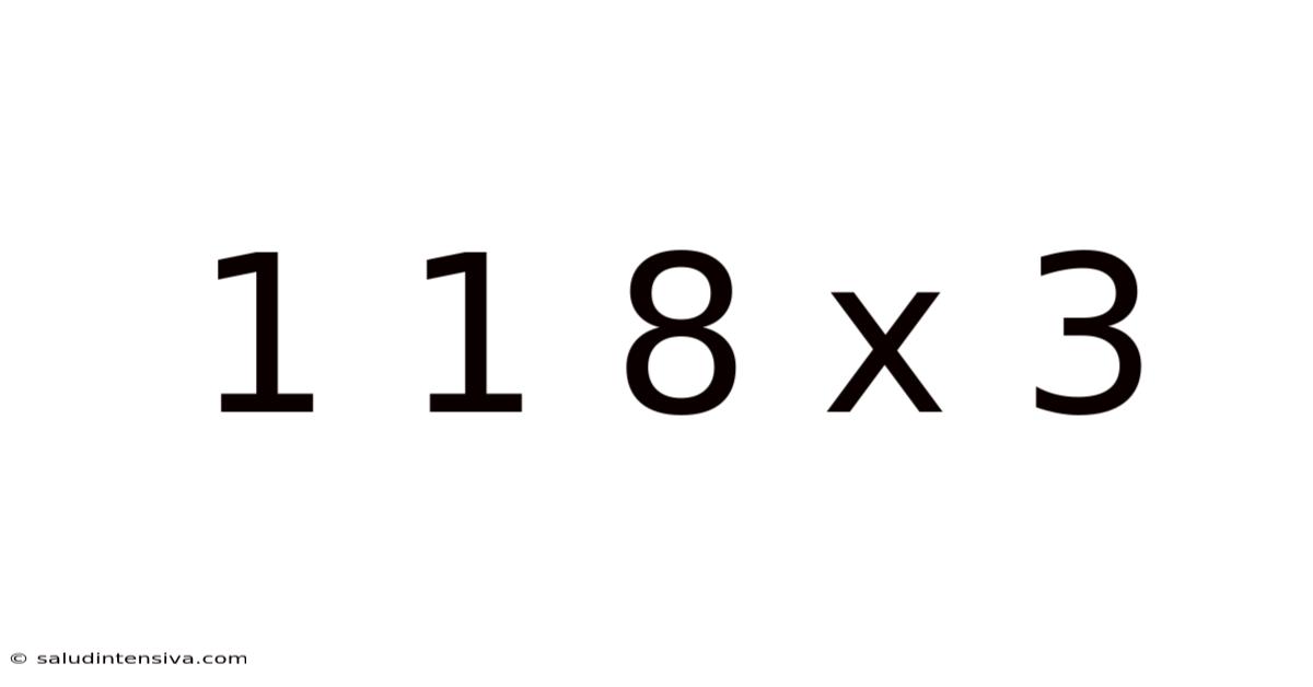 1 1 8 X 3