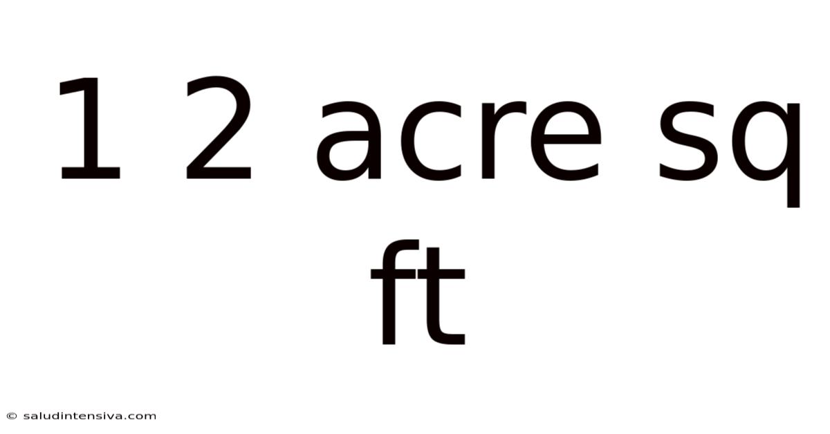1 2 Acre Sq Ft