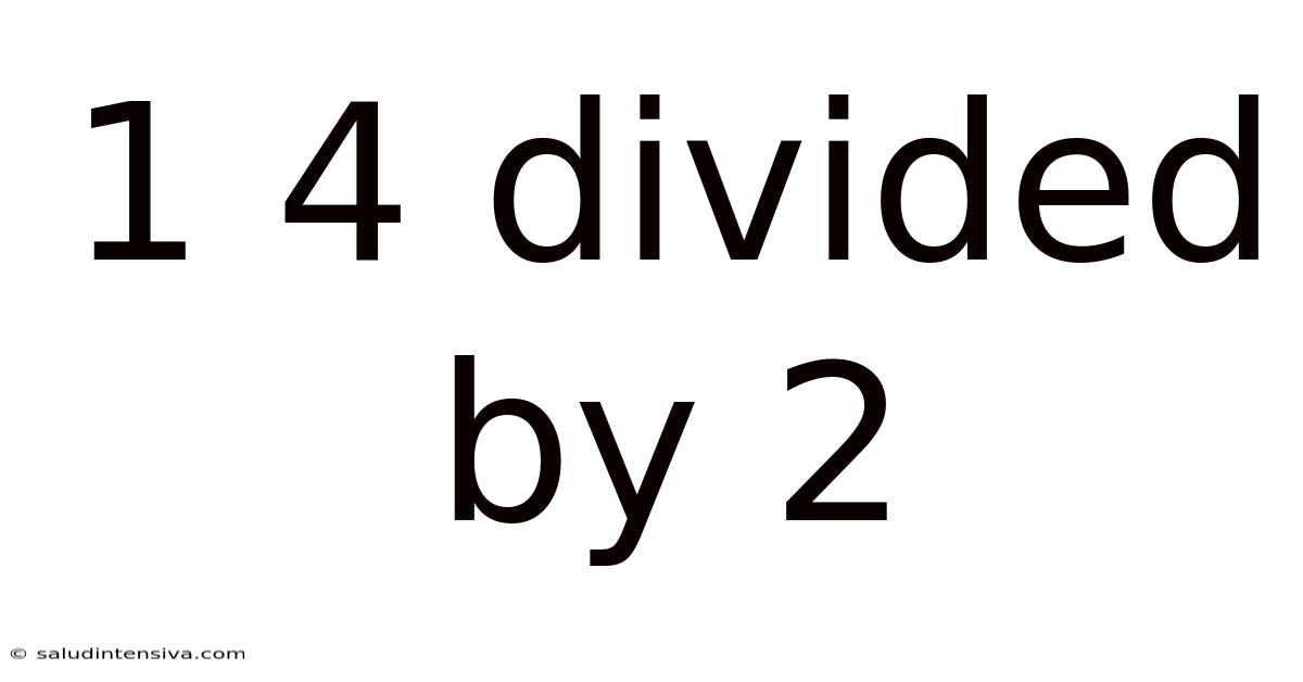 1 4 Divided By 2