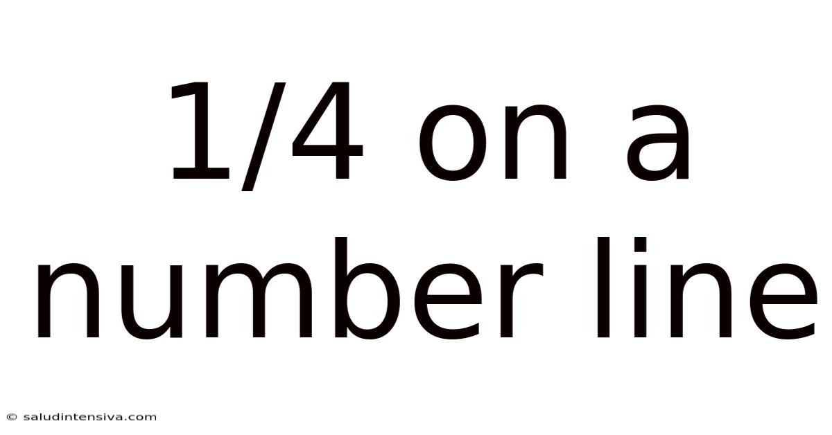 1/4 On A Number Line