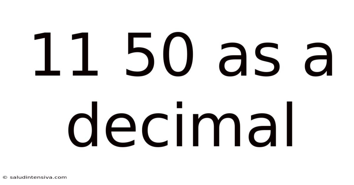 11 50 As A Decimal