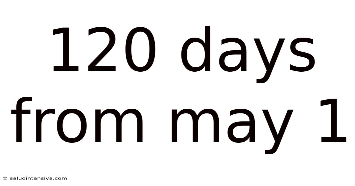 120 Days From May 1