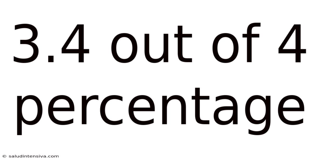 3.4 Out Of 4 Percentage