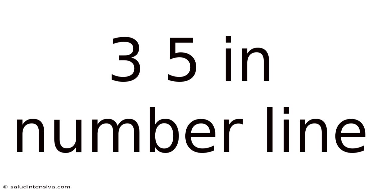 3 5 In Number Line