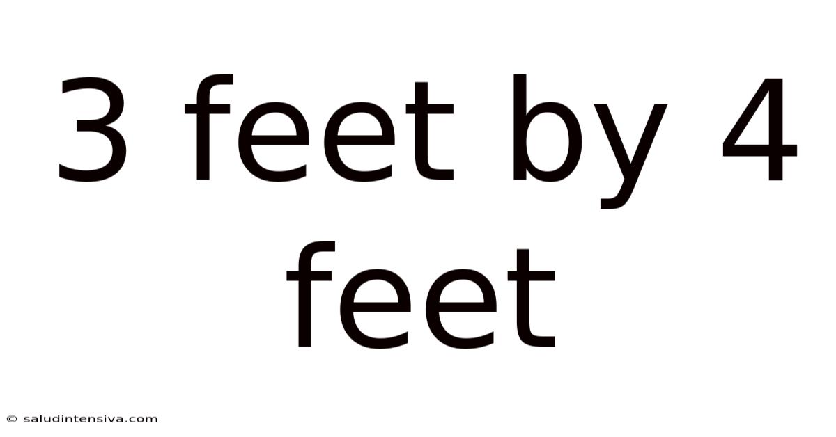 3 Feet By 4 Feet
