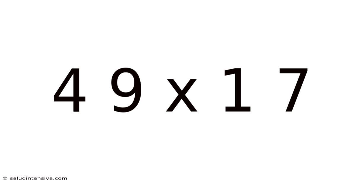 4 9 X 1 7