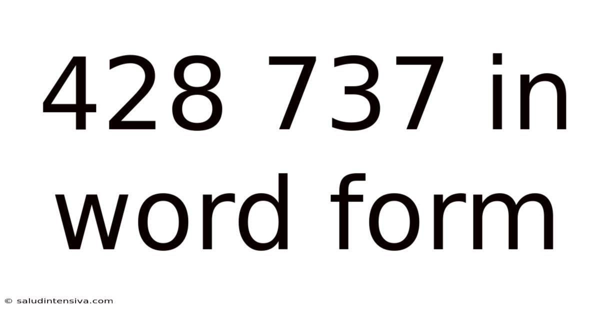 428 737 In Word Form