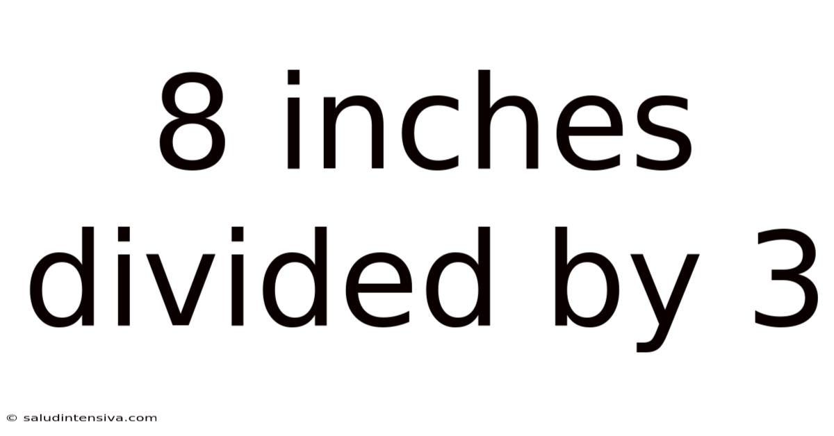 8 Inches Divided By 3