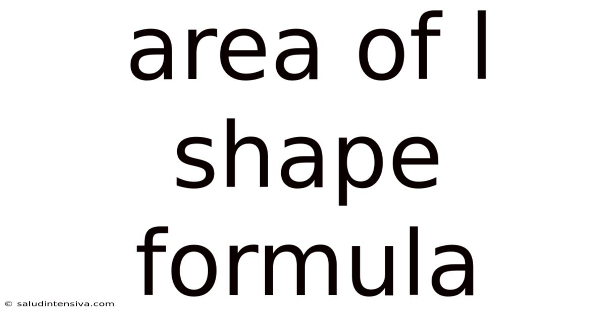 Area Of L Shape Formula