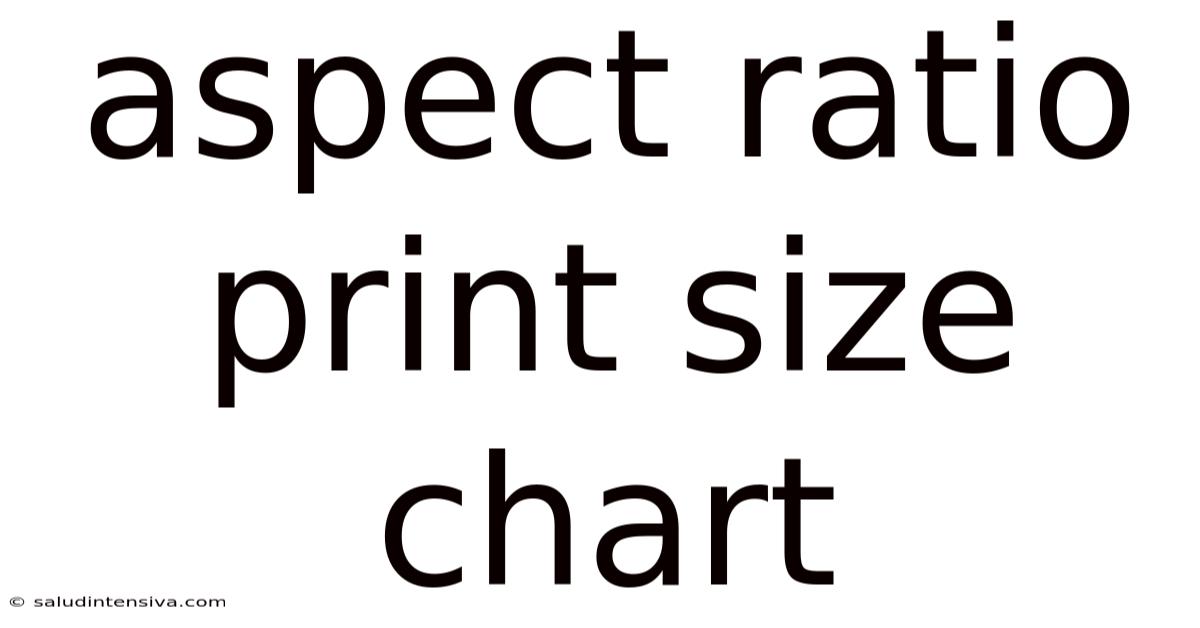 Aspect Ratio Print Size Chart