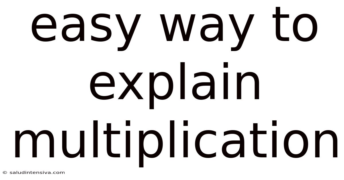 Easy Way To Explain Multiplication