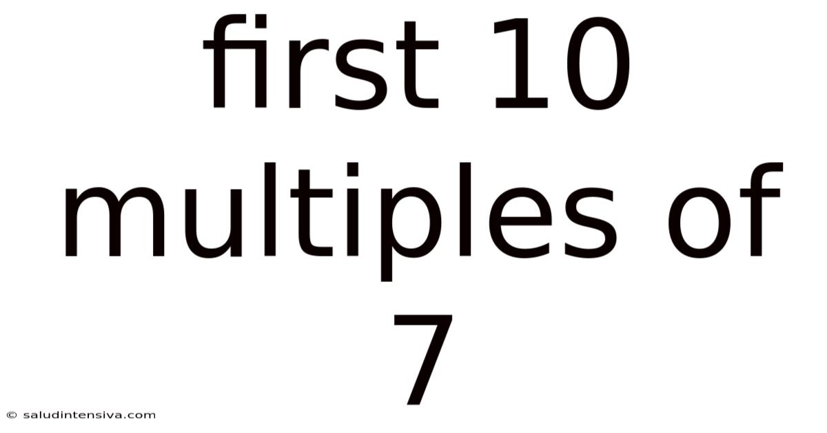 First 10 Multiples Of 7