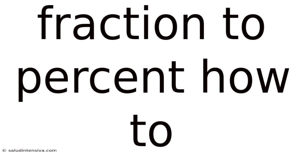 Fraction To Percent How To