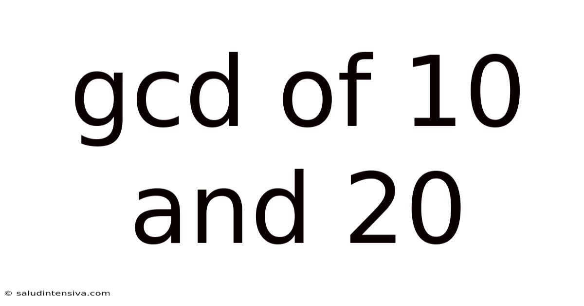 Gcd Of 10 And 20