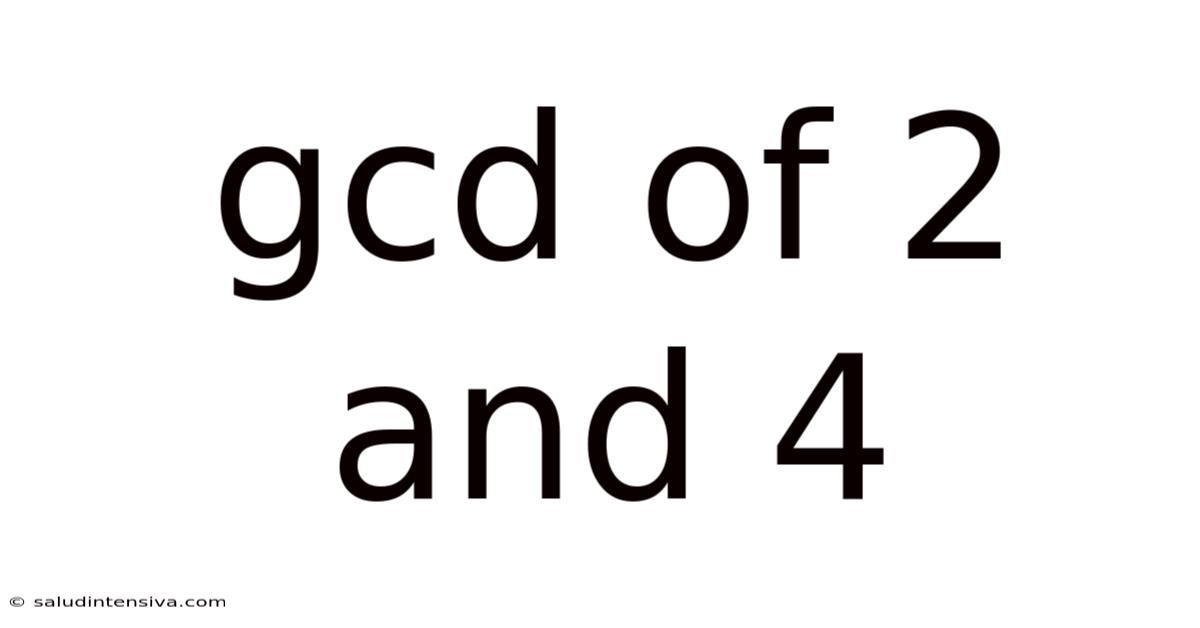 Gcd Of 2 And 4