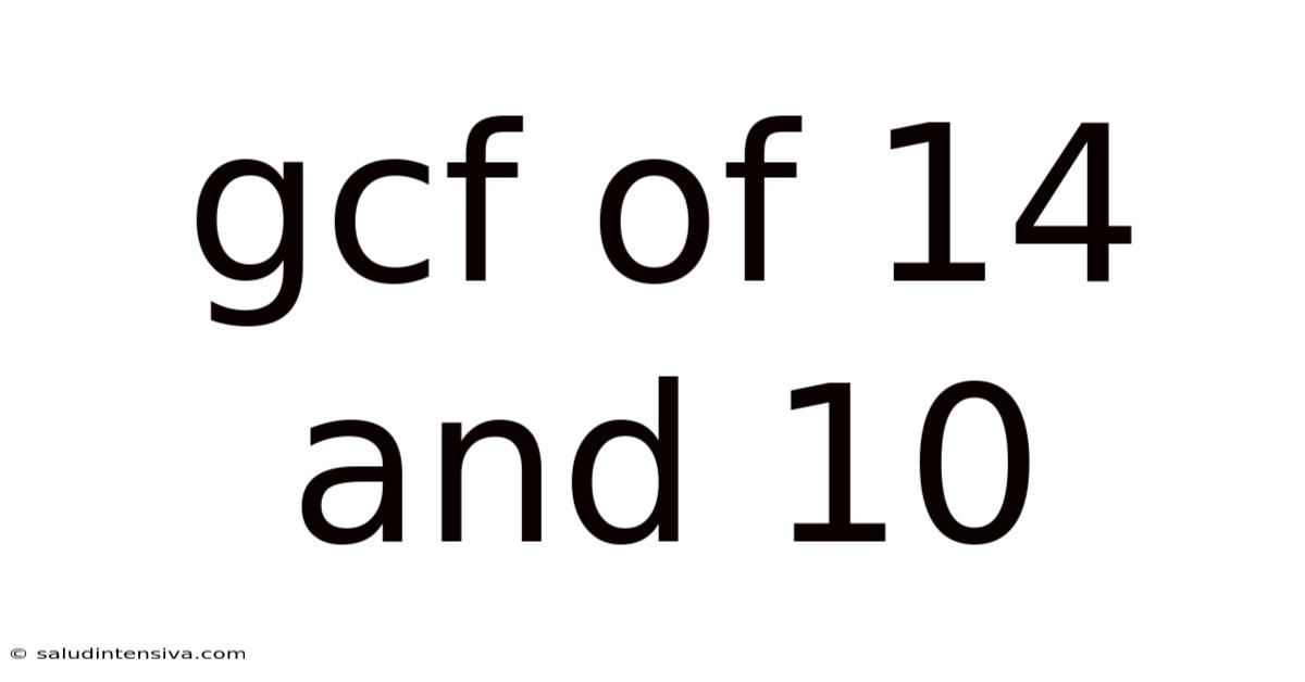 Gcf Of 14 And 10