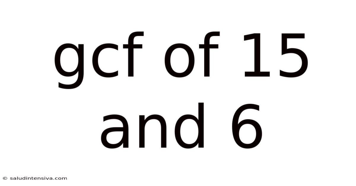 Gcf Of 15 And 6