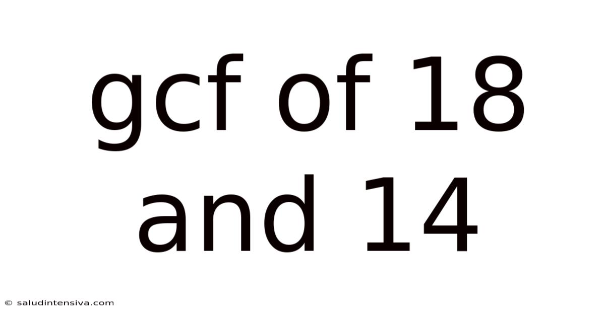 Gcf Of 18 And 14