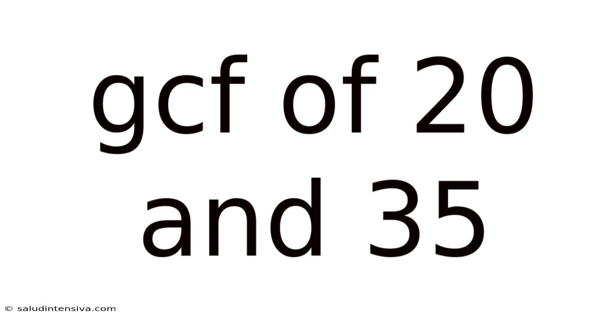 Gcf Of 20 And 35