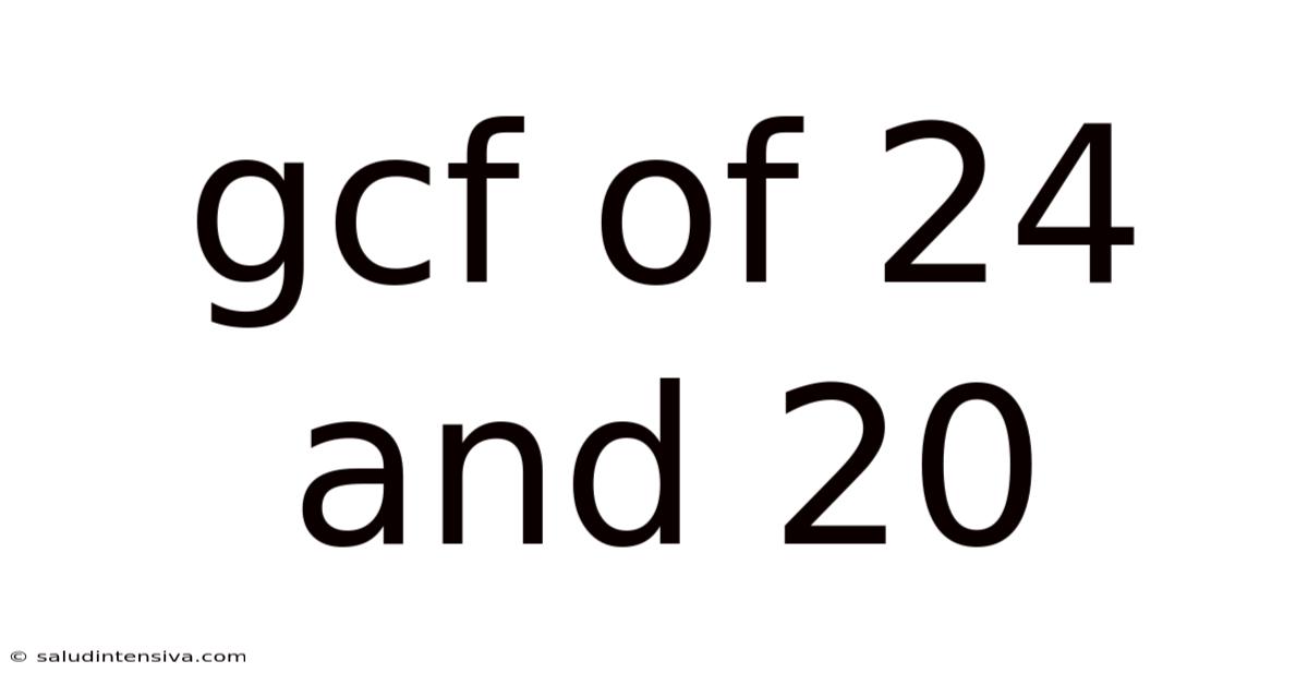 Gcf Of 24 And 20