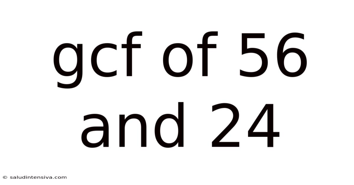 Gcf Of 56 And 24
