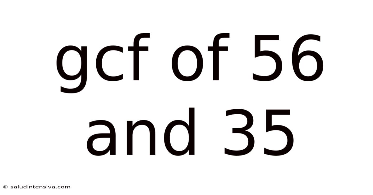 Gcf Of 56 And 35