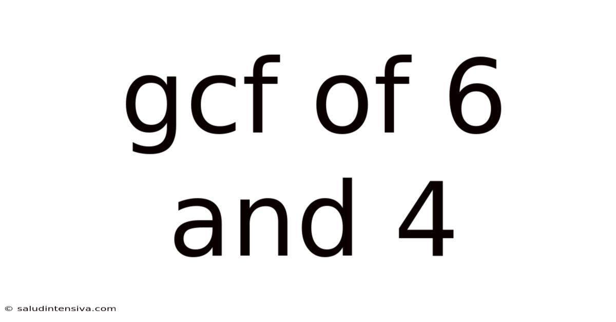 Gcf Of 6 And 4