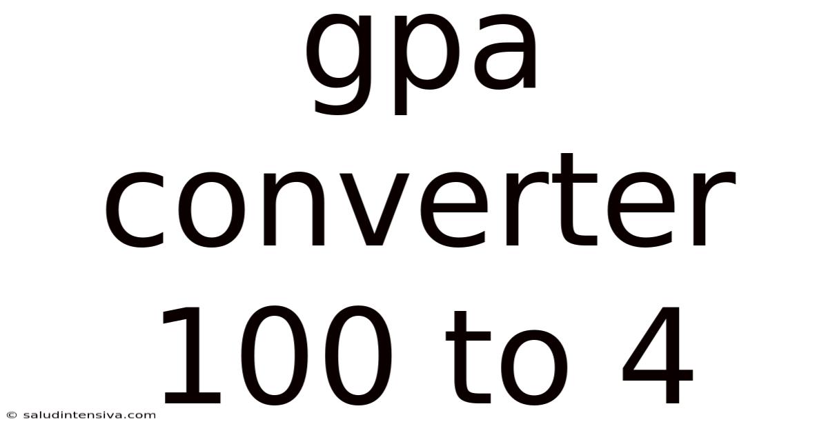 Gpa Converter 100 To 4