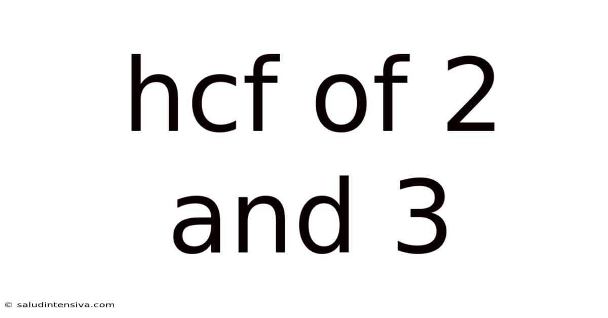 Hcf Of 2 And 3