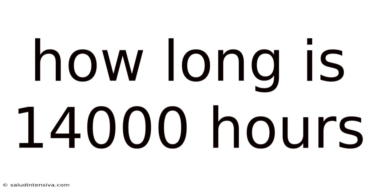 How Long Is 14000 Hours