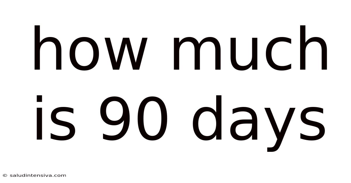 How Much Is 90 Days