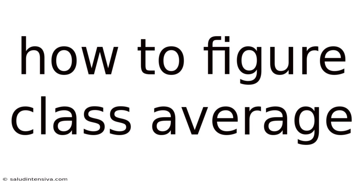 How To Figure Class Average