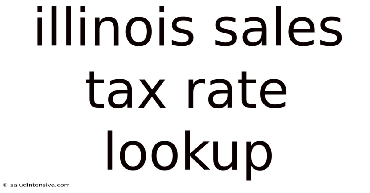 Illinois Sales Tax Rate Lookup