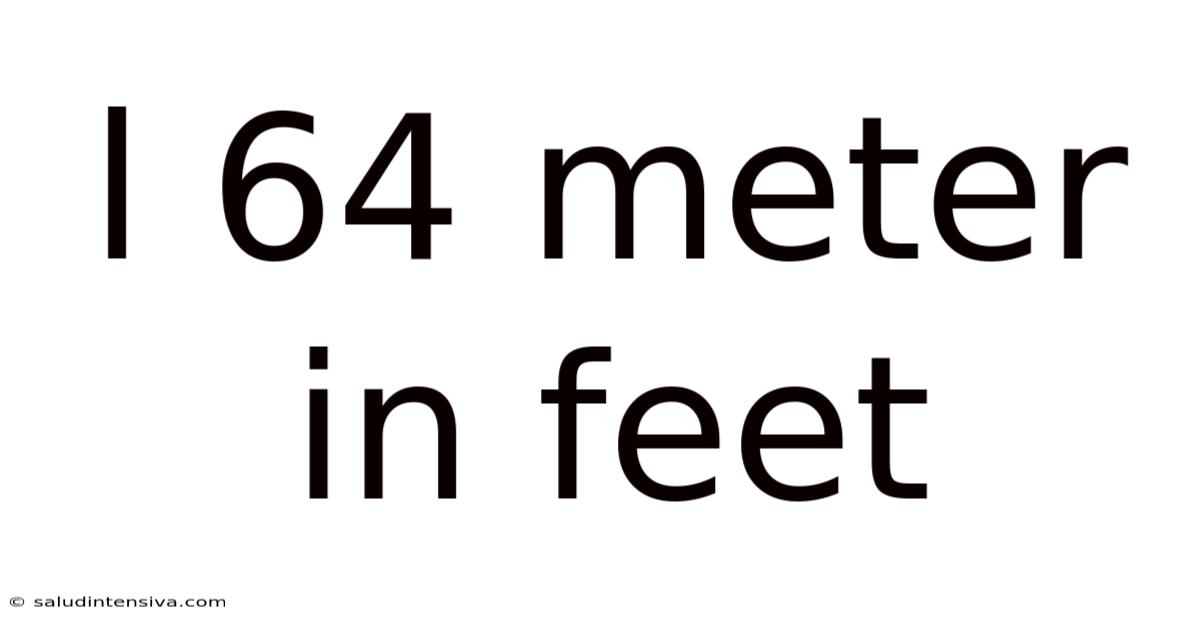 L 64 Meter In Feet