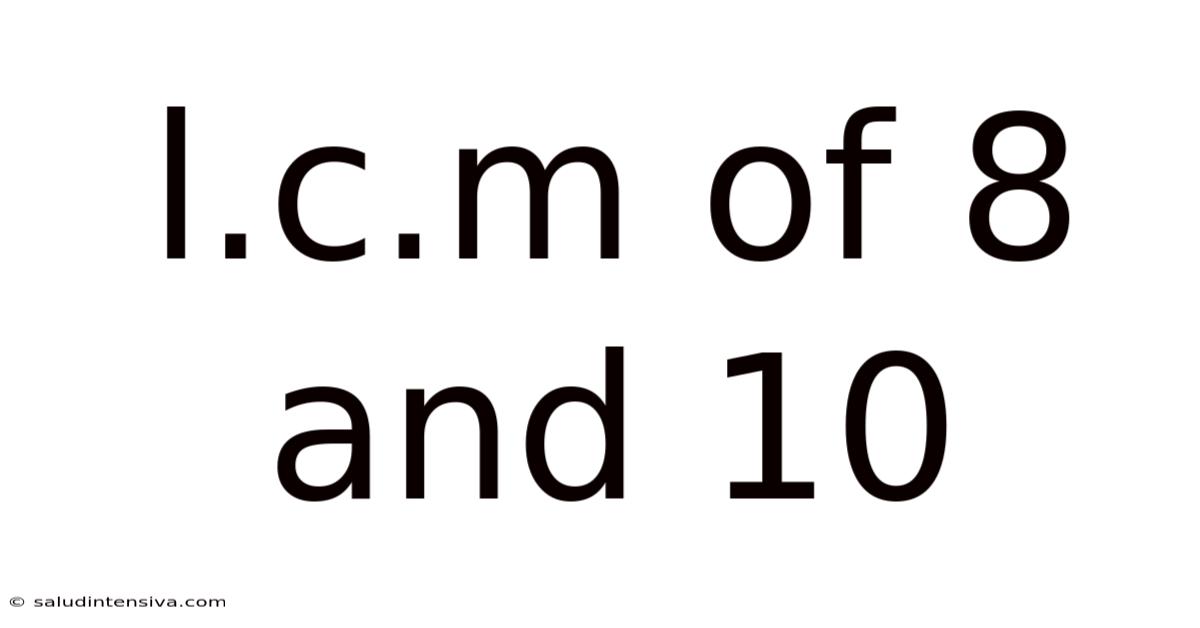 L.c.m Of 8 And 10