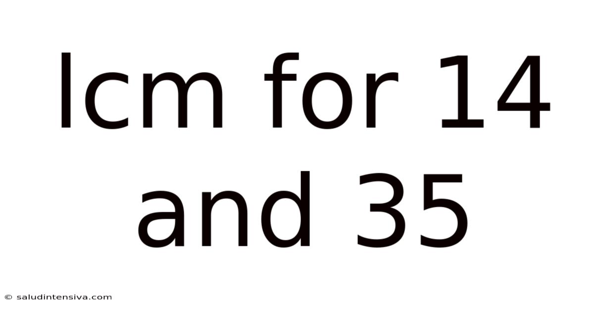 Lcm For 14 And 35