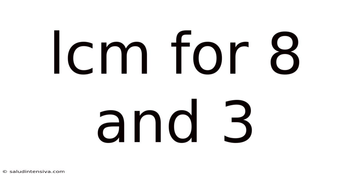 Lcm For 8 And 3