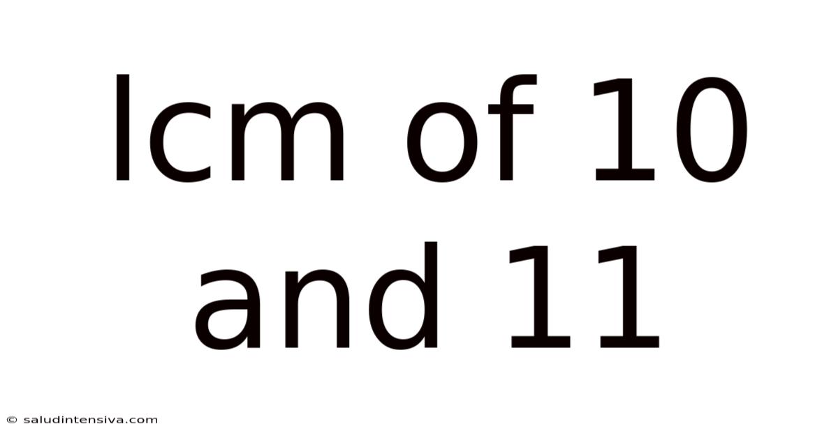 Lcm Of 10 And 11