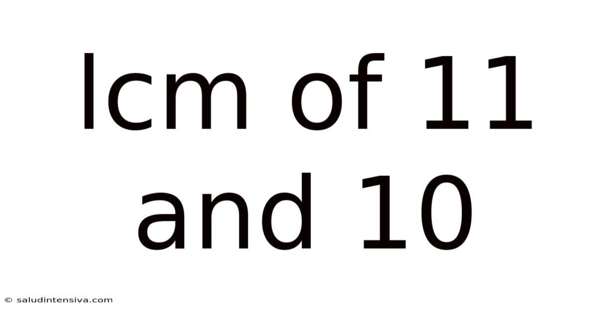Lcm Of 11 And 10