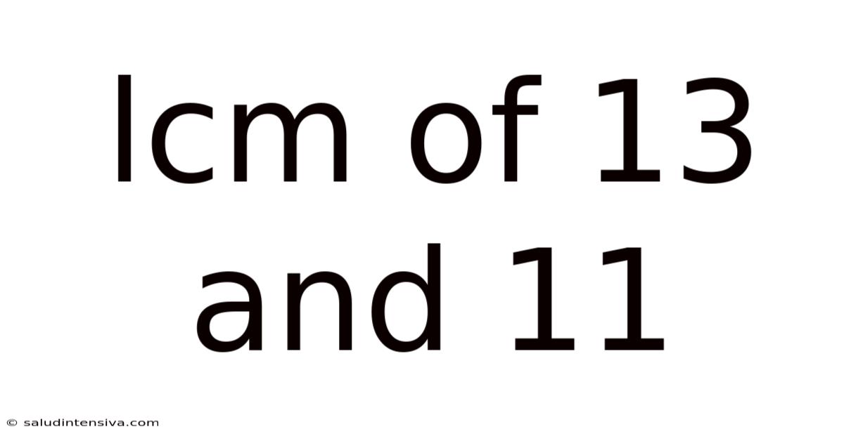 Lcm Of 13 And 11