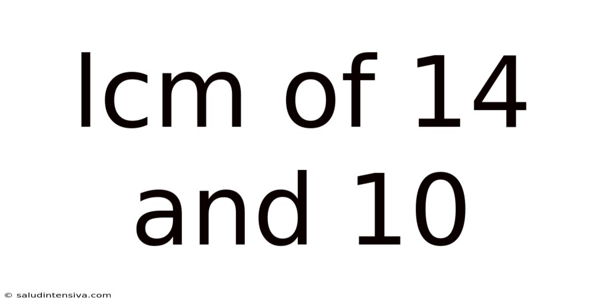 Lcm Of 14 And 10
