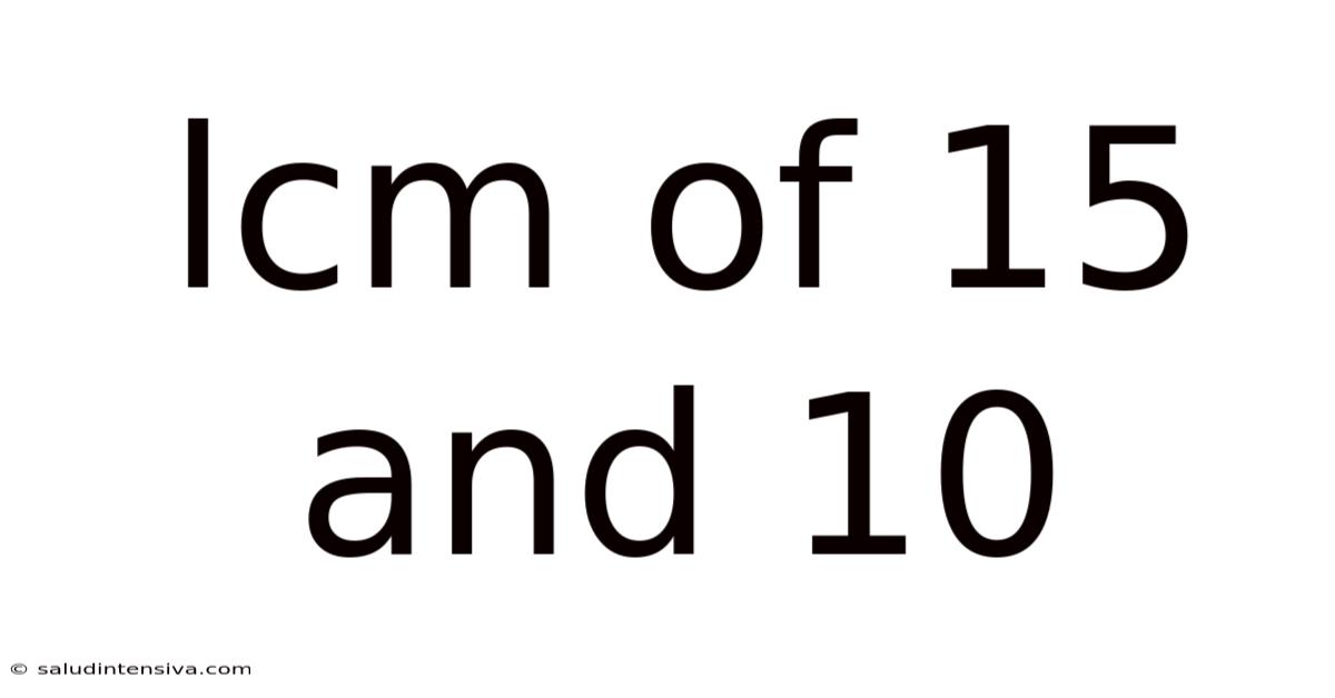 Lcm Of 15 And 10