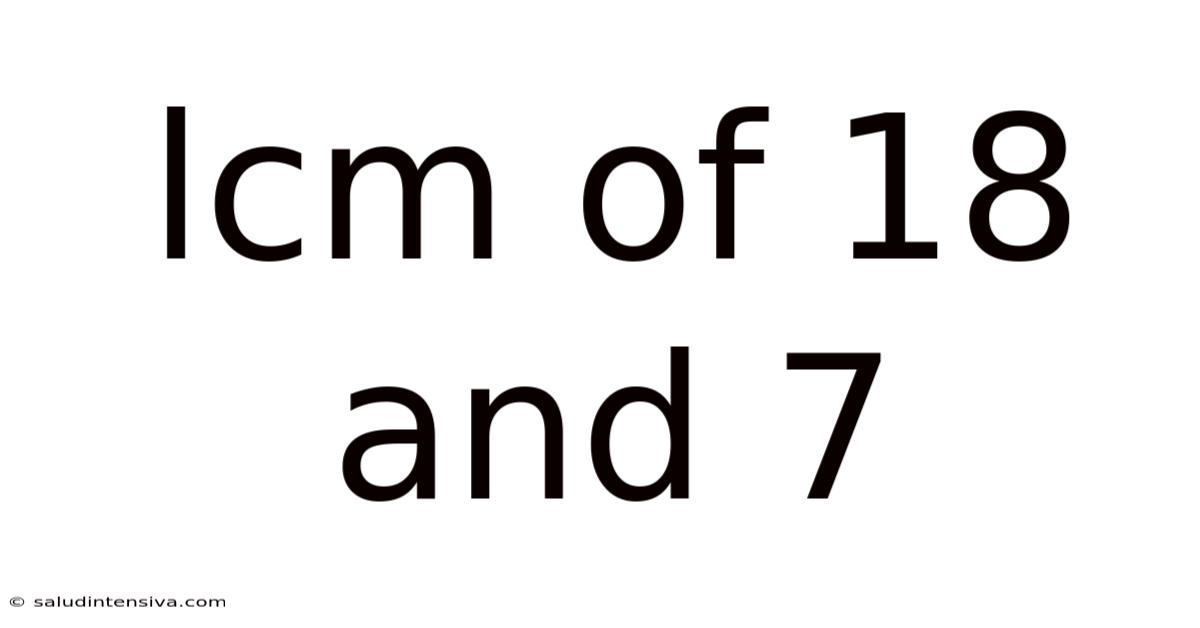 Lcm Of 18 And 7