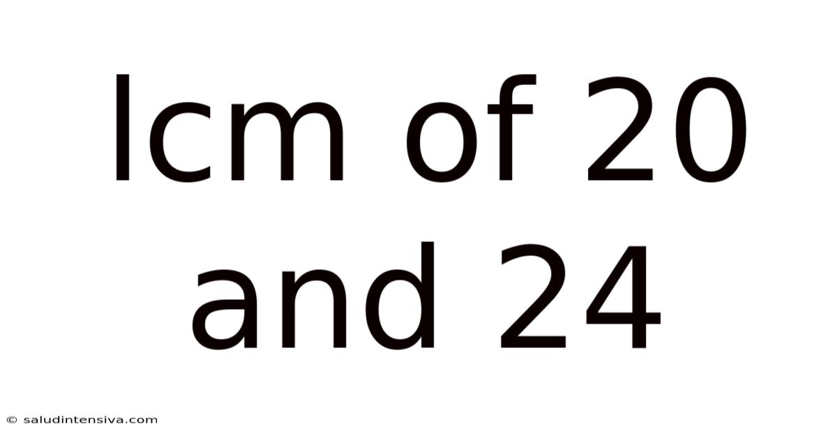 Lcm Of 20 And 24