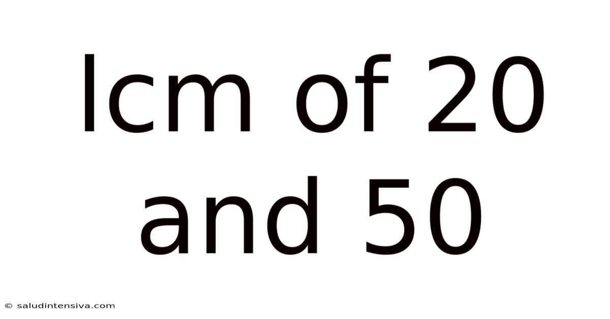 Lcm Of 20 And 50