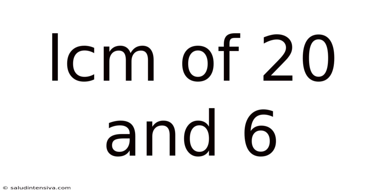 Lcm Of 20 And 6