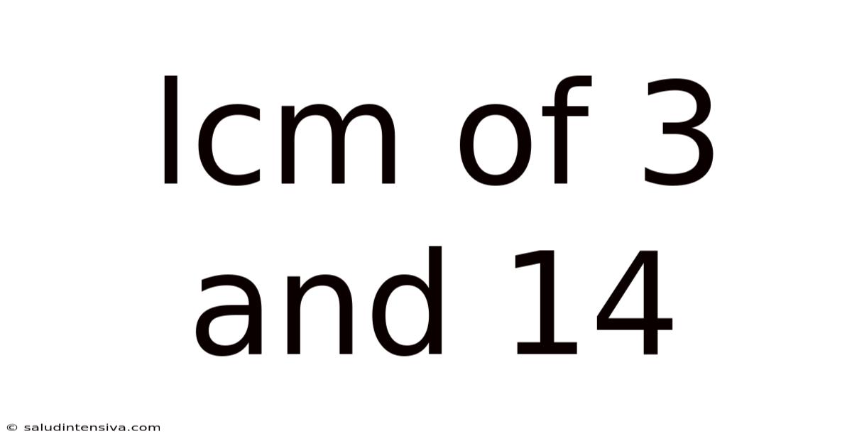 Lcm Of 3 And 14