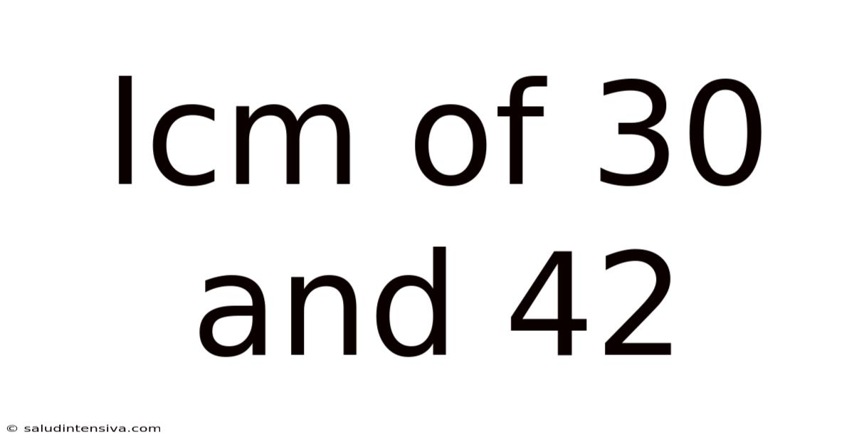 Lcm Of 30 And 42
