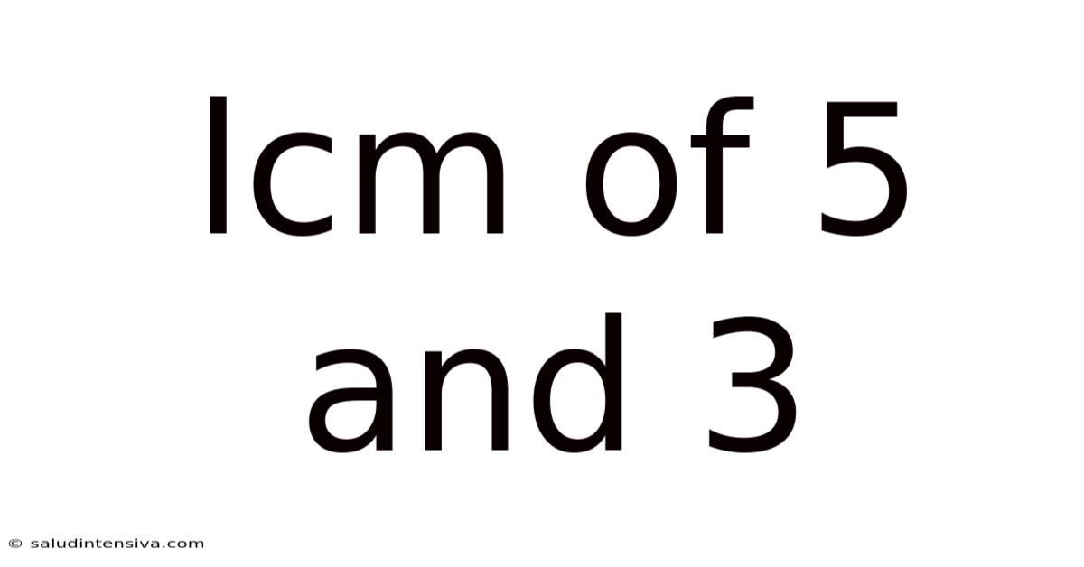 Lcm Of 5 And 3