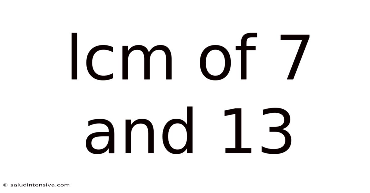 Lcm Of 7 And 13